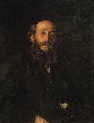 llya Yefimovich Repin Portrait of painter Nikolai Nikolayevich Ghe oil painting